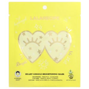Lalarecipe Heart Google Brightening Beauty Mask 1 Máscara de Folha 7 g (024 oz)