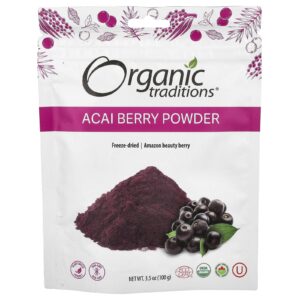 Organic Traditions Açaí em pó 100 g (35 oz)