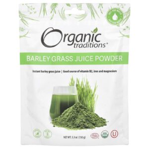 Organic Traditions Suco de Grama de Cevada em Pó 150 g (53 oz)