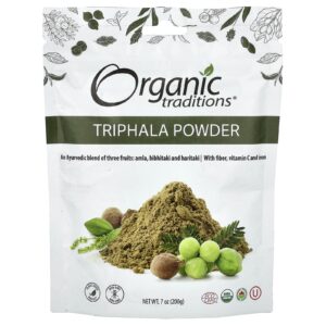 Organic Traditions Pó de Triphala 200 g (7 oz)