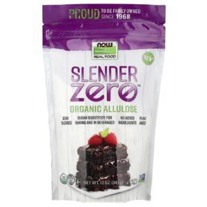 NOW Foods Real Food Slender Zero™ Allulose Orgânica 340 g (12 oz)