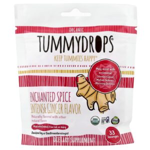 Tummydrops Gengibre Intenso de Especiarias Encantadas Orgânicos 33 Pastilhas