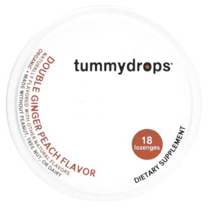 Tummydrops Gengibre e Pêssego em Dobro 18 Pastilhas