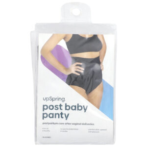 UpSpring Calcinha Post Baby Cintura Alta 1X/2X Preto 1 Unidade