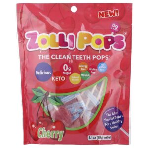 Zollipops The Clean Teeth Pops Cereja 31 oz