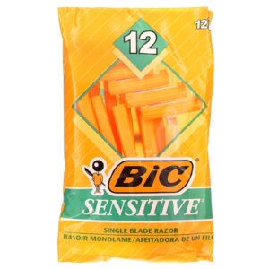 BIC Sensitive Aparelho de Barbear Descartável com Lâmina Individual 12 Unidades