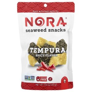 Nora Snacks Lanches de Algas Marinhas Tempura Picante 40 g (141 oz)