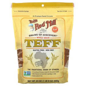 Bobs Red Mill Teff Grão Integral 680 g (24 oz)