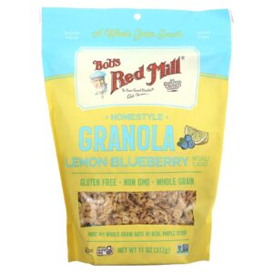 Bobs Red Mill Granola Assada Limão e Mirtilo 312 g (11 oz)