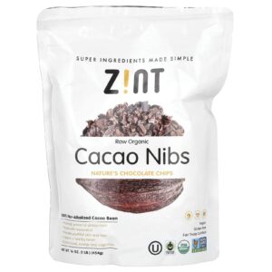 Zint Nibs de Cacau Cru e Orgânico 16 oz (454 g)