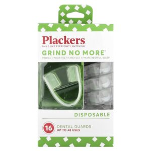 Plackers Grind No More Protetores Dentários Descartáveis 16 Unidades