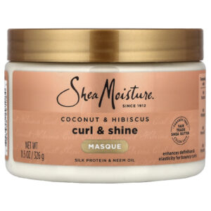 SheaMoisture Máscara para Cabelos Cachos e Brilho Coco e Hibisco 326 g (115 oz)