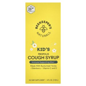 Beekeepers Naturals Xarope de Própolis para Tosse Infantil 118 ml (4 fl oz)