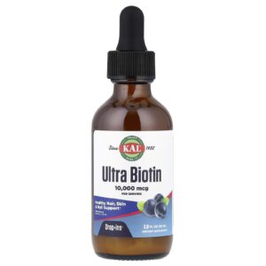 KAL Ultra Biotina Sabor Natural de Frutas Silvestres Mistas 10.000 µg 59 ml