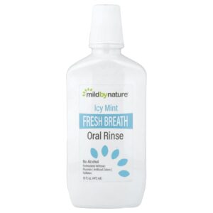 Mild By Nature Enxaguante Bucal para Hálito Fresco Sem Álcool Menta Gelada 473 ml (16 fl oz)