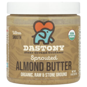 Dastony Manteiga de Amêndoa Germinada Orgânica Ultrasuave 227 g (8 oz)