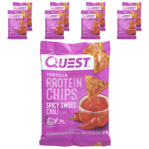 Quest Nutrition Batatas Fritas de Proteína Estilo Tortilha Pimenta Doce Picante 8 Sacos 32 g (11 oz) Cada