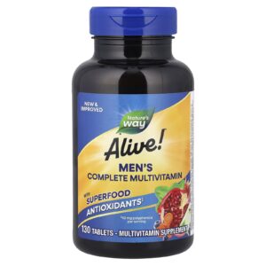 Natures Way Multivitamínico Completo para Homens Alive!® 130 Comprimidos