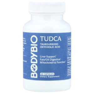 BodyBio TUDCA 60 Cápsulas (250 mg por Cápsula)
