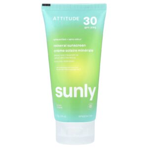 ATTITUDE Sunly Protetor Solar Mineral FPS 30 Sem Perfume 75 g (26 oz)