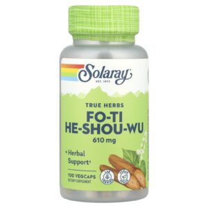 Solaray Ervas de Verdade Fo-Ti He Shou Wu 610 mg 100 VegCaps