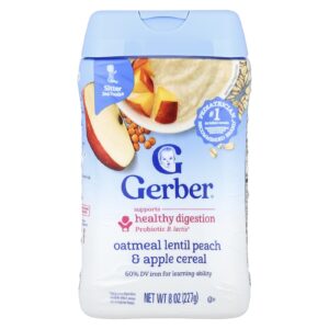 Gerber Cereal 2nd Foods® Aveia Lentilha Pêssego e Maçã 227 g (8 oz)
