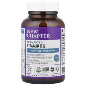 New Chapter Vitamina B12 Fermentada 60 Comprimidos Veganos