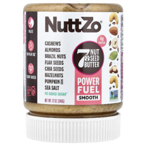 Nuttzo Power Fuel 7 Nozes e Manteiga de Sementes Suave 340 g (12 oz)