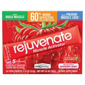Rejuvenate Rejuvenate Muscle Activator™ Mistura para Bebida Explosão de Framboesa 30 Embalagens 55 g (019 oz) Cada
