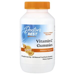 Doctors Best Gomas de Vitamina C Orange Bliss 120 Gomas (125 mg por goma)