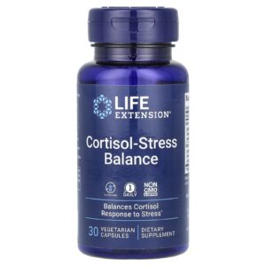 Life Extension Equilíbrio de Cortisol-Estresse 30 Cápsulas Vegetarianas