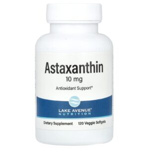 Lake Avenue Nutrition Astaxantina 10 mg 120 Cápsulas Gelatinosas Vegetais