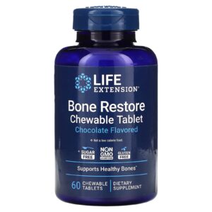 Life Extension Bone Restore Chocolate 60 Comprimidos Mastigáveis