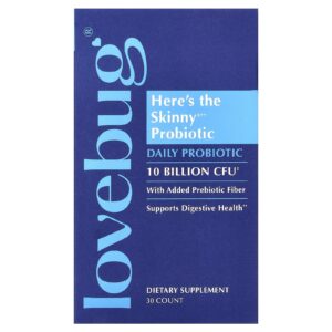 LoveBug Probiotics Heres The Skinny® Probiotic 30 Comprimidos