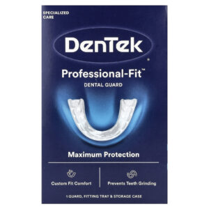 DenTek Protetor Dental Professional-Fit™ 1 Bacia de Fixação + 1 Estojo de Armazenamento + 1 Protetor