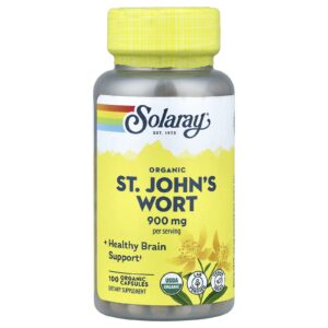 Solaray Erva-de-são-joão Orgânica 100 Cápsulas (450 mg por Cápsula)
