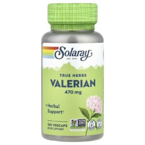 Solaray Ervas Verdadeiras Valeriana 470 mg 100 VegCaps