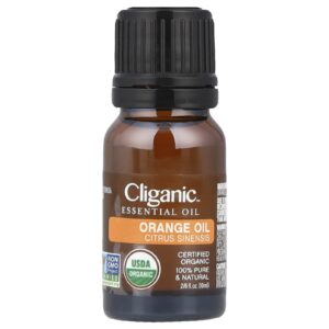 Cliganic Óleo Essencial 100% Puro Óleo de Laranja 10 ml (033 fl oz)