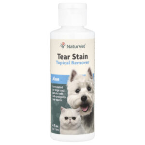 NaturVet Tear Stain Removedor Tópico Aloe Para Cães e Gatos 118 ml (4 fl oz)