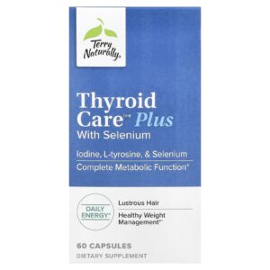Terry Naturally Thyroid Care™ Plus com Selênio 60 Cápsulas