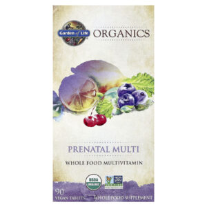 Garden of Life Organics Multivitamínico Pré-natal 90 Comprimidos Veganos