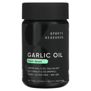 Sports Research 150 Cápsulas Softgel Vegetais Óleo de Alho