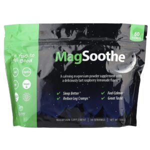 Jigsaw Health MagSoothe™ Limonada Azeda de Framboesa 60 Pacotes 55 g Cada