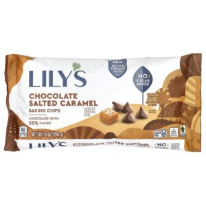 Lilys Sweets Gotas de Chocolate para Receitas Chocolate e Caramelo com Sal 255 g (9 oz)