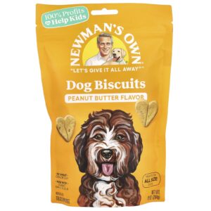 Newmans Own Organics Biscoitos para Cães Cães para Todos os Tamanho Manteiga de Amendoim 284 g (10 oz)