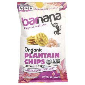 Barnana Batatas Fritas Orgânicas Sal Rosa do Himalaia 140 g (5 oz)