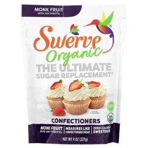 Swerve Orgânico o Substituto Definitivo do Açúcar Confeiteiro 227 g (8 oz)