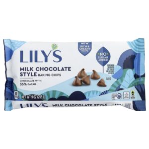 Lilys Sweets Chips para Panificação Estilo Chocolate ao Leite 35% de Cacau 255 g (9 oz)