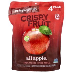 Crispy Green Frutas Crocantes Todas as Maçãs 4 Embalagens 15 g (053 oz) Cada