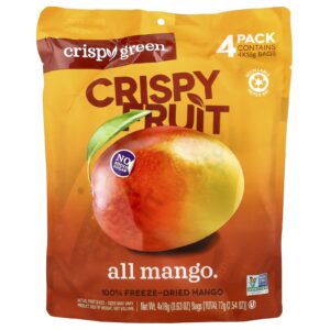 Crispy Green Crispy Fruit Totalmente Manga 4 Pacotes 18 g (063 oz) Cada